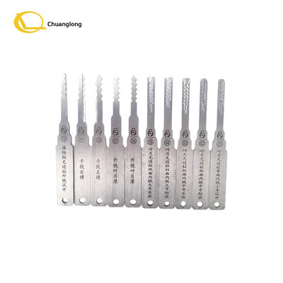 ग्रैंडमास्टर 10-पीस सेट - C-ग्रेड तिजोरियों, कार/मोटरसाइकिल ताले और ट्रैफिक ताले के लिए लॉक पिक टूल