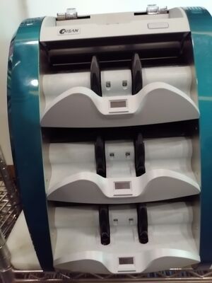 किसान बैंकनोट सॉर्टिंग मशीन मनी काउंटर डिटेक्टर ब्लू एलईडी डिस्प्ले स्मार्ट K3 S16E01-3659