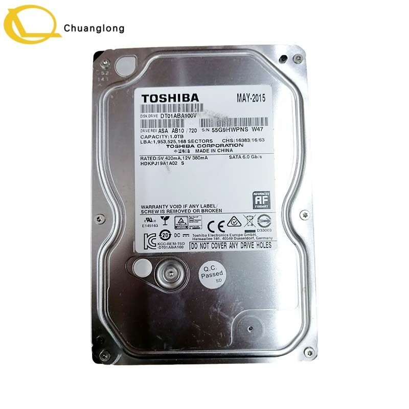 एटीएम मशीन प्रयुक्त डिस्क ड्राइव Toshiba DT01ABA100V 1TB SATA 6.0 Gb/s 5700 RPM डेस्कटॉप हार्ड ड्राइव (DT01ABA100)