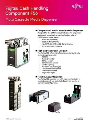 अच्छा दाम Fujitus F56-BDU F56 चेकआउट कार्यों, कियोस्क और एटीएम के लिए एक आदर्श बैंकनोट डिस्पेंसर है Fujitsu F56 F53 नकदी बिल डिस्पेंसर स्टॉक में Whats App:+86 18138781425 ऑनलाइन